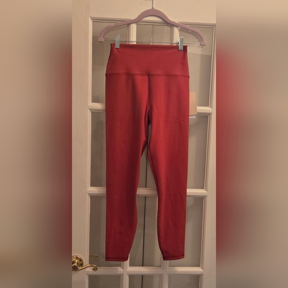 Spiritual Gangster ADA HW 7/8 "Super Smooth" Leggings In A Rust Color - Picture 7 of 9